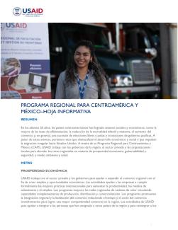 Programa Regional Para Centroamérica Y México