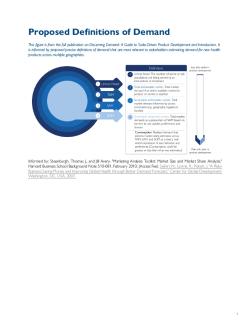 Proposed Definitions of Demand