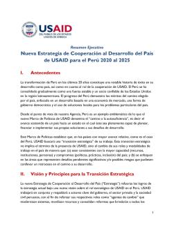 Peru - CDCS Executive Summary (Spanish) cover