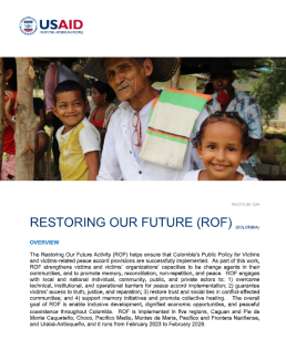 Restoring our Future Fact Sheet