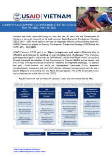 Country Development Cooperation Strategy for Vietnam - Summary