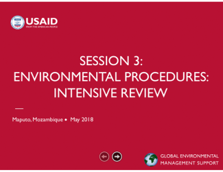 Environmental Procedures: Intensive Review