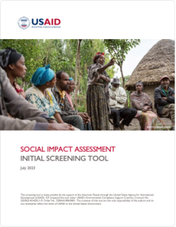 Social Impact Assessment Initial Screening Tool