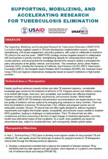 SMART4TB Technical Area 2: Therapeutics