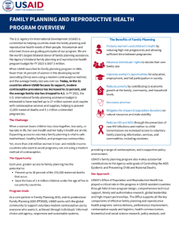 First page of the PRH Factsheet