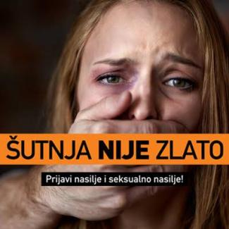 Poster from USAID-supported campaign “Silence is NOT Golden (Sutnja Nije Zlato)” 