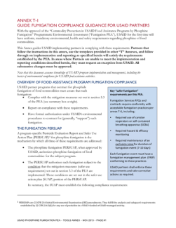 PEA T-1: Fumigation Compliance Guidance for USAID Partners