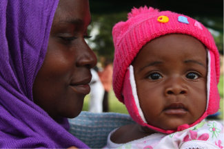 Monica Elias received health services while she was pregnant with her daughter Angel and delivered safely in a facility through USAID’s Mothers and Infants, Safe, Healthy and Alive (MAISHA) program in Tanzania. 