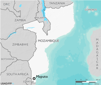 Map of Mozambique