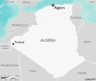 Map of Algeria