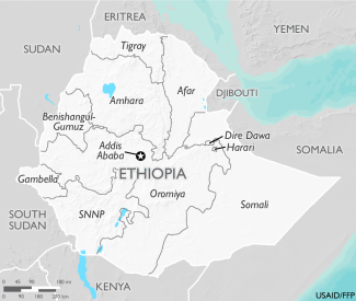 Map of Ethiopia