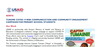 COVID-19 Communication Campaign for Primary School Students