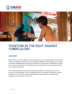 USAID BEBAS TB: Together in the Fight Against Tuberculosis