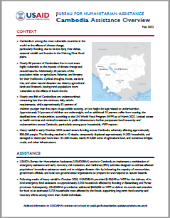 USAID-BHA Cambodia Assistance Overview - May 2022