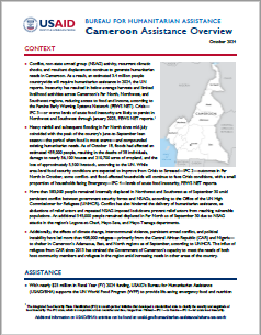 USAID-BHA Cameroon Assistance Overview - October 2024