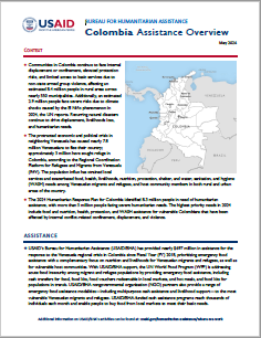 USAID-BHA Colombia Assistance Overview - May 2024