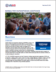 USAID-BHA Nutrition Sector Update FY 2023