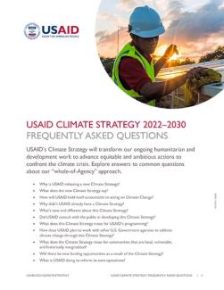 USAID Climate Strategy: Frequently Asked Questions