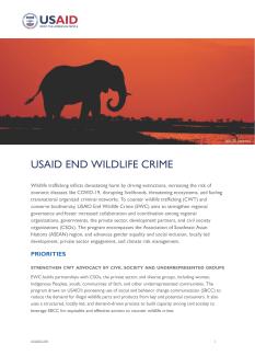 USAID End Wildlife Crime Fact Sheet