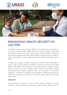 Enhancing Health Security in Lao PDR