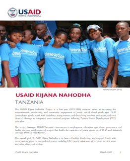 USAID Kijana Nahodha Factsheet