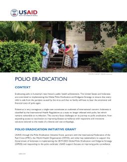 USAID Polio Eradication Initiative Grant Fact Sheet 2023