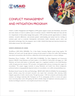 USAID/West Bank and Gaza - Conflict Management and Mitigation Program Factsheet - May 2023