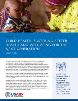 Child Health: Fostering Better Health And Well-Being For The Next Generation