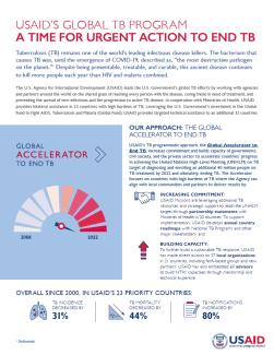 Accelerating Action to End TB Fact Sheet cover image