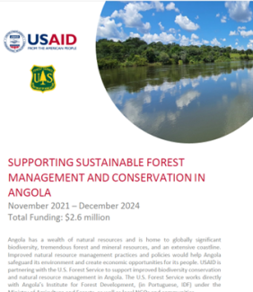 SUPPORTING SUSTAINABLE FOREST MANAGEMENT AND CONSERVATION IN ANGOLA