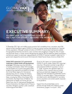 Executive Summary: Global VAX: Accelerating COVID-19 Vaccination Efforts Around the World