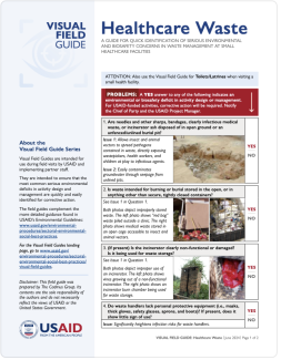 Visual Field Guide: Healthcare Waste