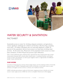 WASH Burkina Faso Factsheet Cover