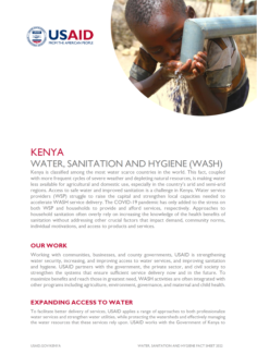 Water, Sanitation and Hygiene cover