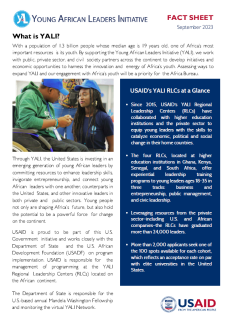 YALI Fact Sheet September 2023