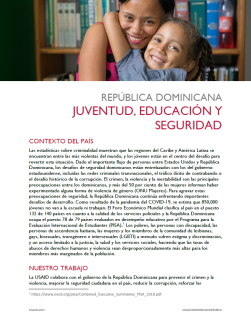 Youth Education Security Fact Sheet Image in Spanish