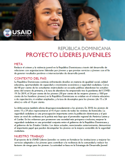 FACT SHEET - Youth-led Project Spanish cover image