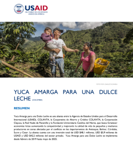 Yuca Amarga para una Dulce Leche Fact Sheet