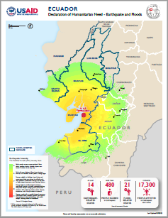 2023-03-20 Ecuador Earthquake - Floods DHN Map