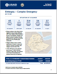 2024-07-29 USG Ethiopia Complex Emergency Fact Sheet #4