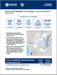 2024-08-09 USG Democratic Republic of the Congo Complex Emergency Fact Sheet #8