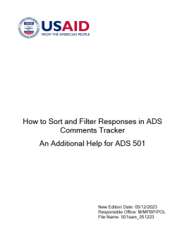 Cover image for ADS 501sam