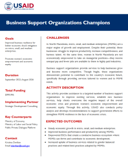 Business Support Organizations Champions