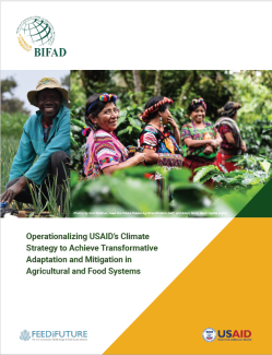 Operationalizing USAID’s Climate Strategy to Achieve Transformative Adaptation and Mitigation in Agricultural and Food Systems