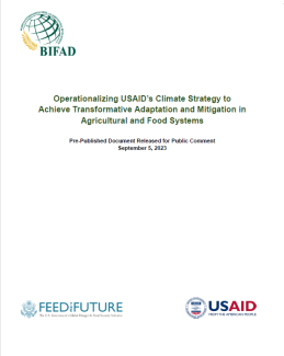 BIFAD Climate Subcommittee Draft Report for Public Comment