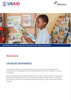 Catalyze EduFinance Fact Sheet