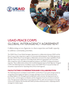 Global Interagency Agreement Factsheet