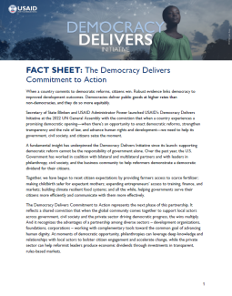 USAID’s Democracy Delivers Initiative