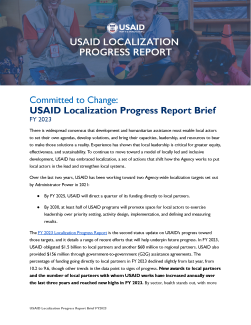 FY2023 Localization Progress Report Summary