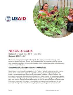 Nexos Locales Fact Sheet